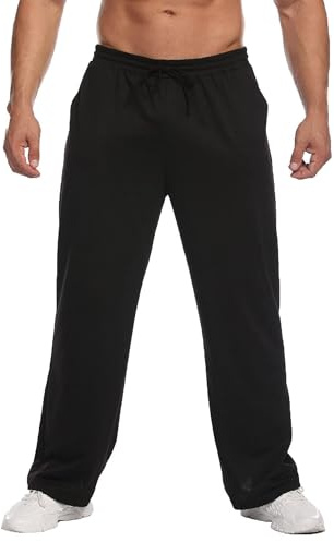 PINSPARK Pantalon de Jogging pour Homme d'entraînement en Coton Sport Long Loisirs Ample Fitness et Yoga survêtement Lounge S-XXL