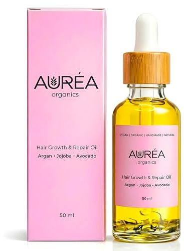 Hair Growth & Hair Repair Natural Hair Oil With Biotin, Vitamin E, Argan Oil, Jojoba Oil, Hemp Seed Oil, Avocado Oil & Grapeseed Oil Thickening Growth & Hair Loss Treatment (50ml)
