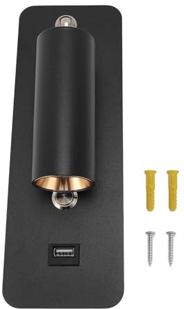 Garosa Lampada da Parete a LED con Porta di Ricarica USB 4000K Lampada da Lettura Regolabile da Parete per Camera da Letto Testiera del Comodino Soggiorno