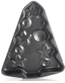 OPIROS Teglia Alluminio Antiaderente Per Dolci Natale Pasqua Compleanni Festività (Forma Albero di Natale)