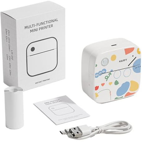 Impresora de Pegatinas, etiquetadora portátil sin, conexión de Control de aplicación, impresión térmica para Fotos y Notas, máquina de Diario versátil, Dispositivo de organización de Oficina en