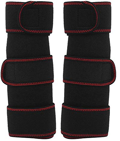 petjoyful Outdoor Running Cycling Knee Pads Leg Support Brace Cover Guard Knee Sports (One size fits all red edge)