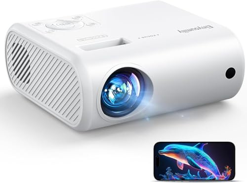 Mini Proyector Portátil, Compatible con duplicación de Pantalla con Cable, Compatible con TV Sticks/Windows/iOS/Android/HDMI