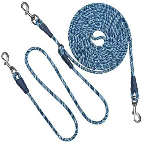 Cable de Amarre para Perros 6 Metros Cuerda Reflectante de Paseo Mascotas