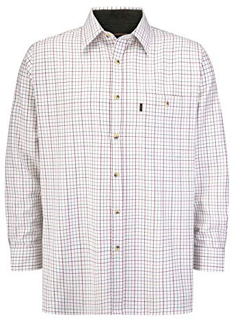 Walker & Hawkes - Herren Langarmshirt im Country-Stil - 100% Baumwolle - kariert