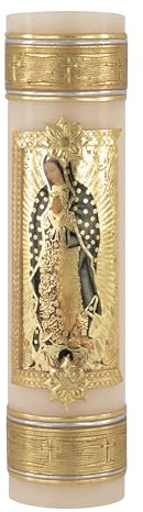 Virgen de Guadalupe Candle Our Lady of Guadalupe Handmade Prayer Candle Vela Guadalupana