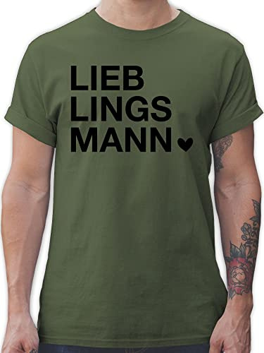 Shirtracer - T-Shirt Herren - Lieblingsmann Geschenk Valentinstag für Ihn I Valentinstagsgeschenk Männer Weihnachts Geschenke Partner