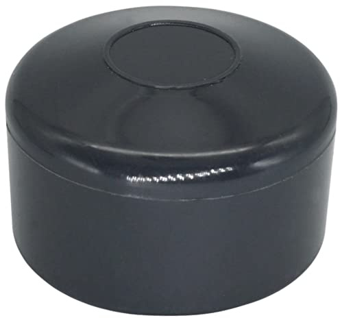 SKIR'CO Lot de 30 capuchons de poteau de clôture ronds en plastique gris 48,3 mm pour poteaux de clôture ronds à paroi épaisse Gris anthracite 7016