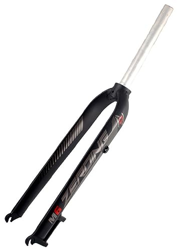 LHHL 26/27.5/29 inch VTT Fourche Avant QR 100X9mm 1-1/8 Tube Droit Vélo De Montagne Fourche Rigide Frein À Disque Ultra-léger Alliage D'aluminium (Color : Gray, Size : 29)