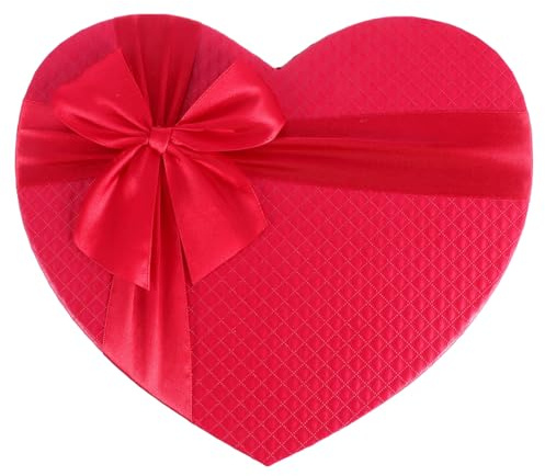 SHERCHPRY 1 Stück Herzförmige Geschenkboxen Mit Deckel Herzförmige Geschenkbox Herzförmige Boxen Herzförmige Blumenboxen Für Valentinstag Muttertag Hochzeit (Rot)