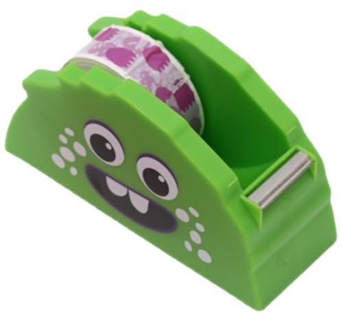 Gadpiparty Klebebandhalter Mit Cartoon-monster- Für Den Schreibtisch Kleiner Klebebandspender Zum Schneiden Stabile Konstruktion Multifunktional(Zufällige Farbe)