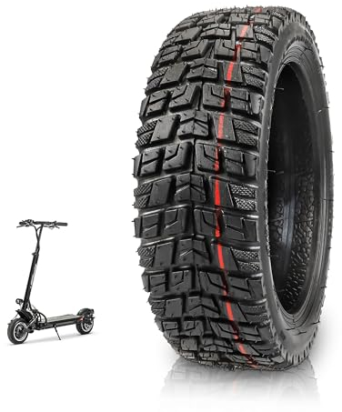 ANSENI Neumatico 10 pulgadas(10x2,75-6,5) Tubeless para Patinete Eléctrico Smartgyro Speedway 5,Dualtron 3,Max G30,Cubierta Todoterreno offroad, Compatible con Scooter de Llanta de 6,5 (1 Rueda)