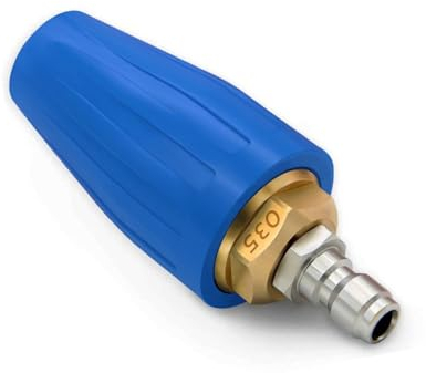 La Boquilla De La Turbina Giratoria Máquinas De Limpieza a Alta Presión De Agua, Boquilla Turbo Giratoria De Alta Presión, 035 4000psi Uso Para Hidrolimpiadora De Alta Presion, Calibre 1.156 Mm (Azul)