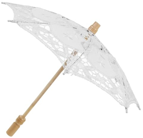SAFIGLE 2stücke Stylische -Regenschirm Für Hochzeiten Braut-Accessoire Mit Griff Und Durchmesser Für Fotoshootings Und Romantische Anlässe