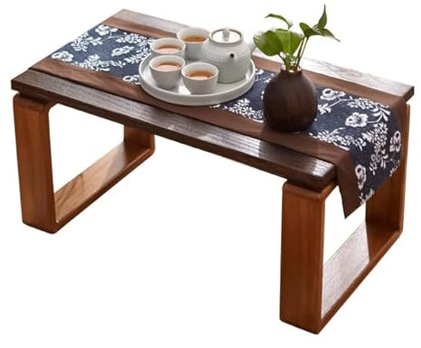KLJUddGY Bodentisch Tragbare Bodentische, Paulownia-Holz, Teetisch, japanischer Stil, niedriger Tisch, Erkerfenster, Tatami-Tisch, Altartisch für Wohnzimmer einzigartig