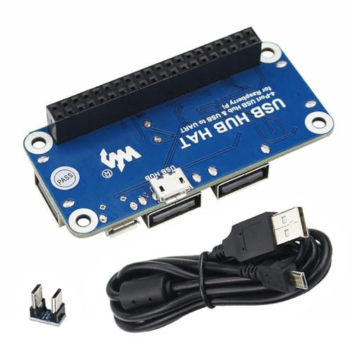 Placa de extensión con convertidor micro USB y cable USB Hub placa de extensión con 4 puertos de expansión USB accesorios para Raspberry Pi Zero/W