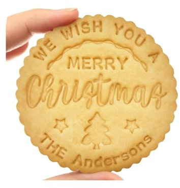 Timbri per biscotti natalizi personalizzati, biscotti natalizi personalizzati con cognome della tua famiglia, timbri 3D per biscotti a tema natalizio per pasticceria, decorazioni per torte, strumenti