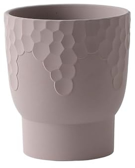 RUNZE765Z Maceta Interior Maceta Redonda De Terracota, con Maceta con Patrón De Panal, for Decorar Balcón, Sala De Estar, Dormitorio, Cocina, Jardín (2 Tamaños) Jardineras Exterior(Grande)