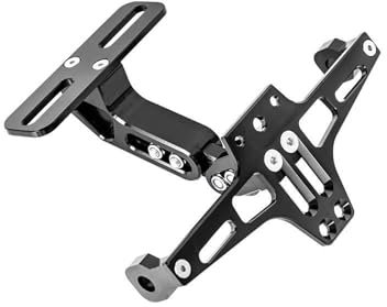 SHYYBD Kennzeichenhalter Für Motorräder Kennzeichenhalter Mit Blinkern Für YZF-R6 YZF-R7 YZFR15 R125 600R Verstellbare Halterung(Farbe 2)