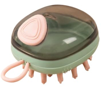 Brosse de massage en silicone pour cuir chevelu, brosse exfoliante, brosse de shampooing avec distributeur de savon pour douche nettoyage en profondeur