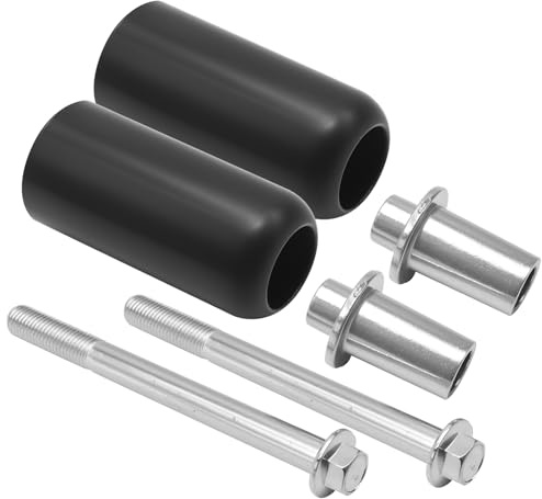JUUDDENPARTS 2 PCS 10mm Black Motorcycle Frame Slider, Replacement for Yamaha, Replacement for Suzuki, for Honda