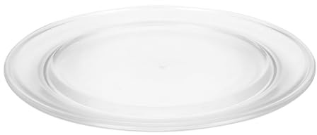 BESPORTBLE Hitzebeständige aus Glas Mikrowellenglasplatte 27cm Mikrowellengeeigneter Drehteller mit Hoher Temperaturbeständigkeit für Mikrowelle Zubehör