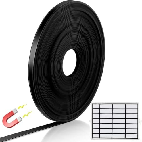 Bande magnétique flexible pour tableau blanc, 6 mm, auto-séparation, TPE durable, pour bureau (12 mètres)