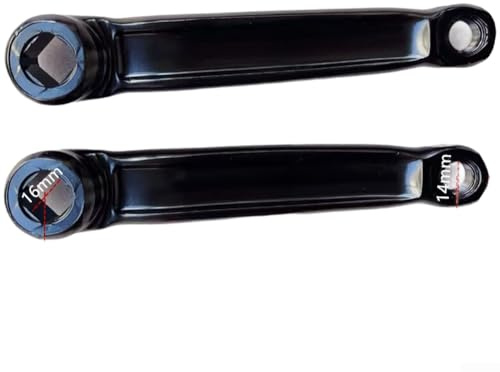 Bras de manivelle gauche et droit pour vélos d'appartement avec trou de 16 x 16 mm compatible avec la plupart des machines de cyclisme d'intérieur