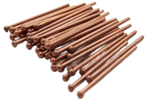 Pernos de soldadura, Pernos de soldadura 2,5x50mm pasadores cobre clavos herramienta punto soldador 10/100 Uds(10pcs)
