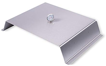 Moesta-BBQ 10508 - PizzaCover Fix – Gasgrill Pizza-Aufsatz (Edelstahl) – Oberhitze-Pizzahaube Einzeln inkl. Thermometer