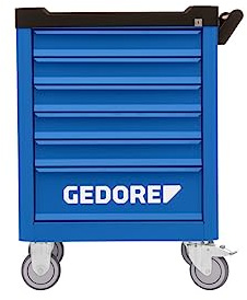 GEDORE WSL-M-TS-172 Wkz.Wagen WORKSTER mit Sortiment 172 tlg | 6 Schubladen, mit 172-teiligem Sortiment, HxBxT 900 x 625 x 510 mm