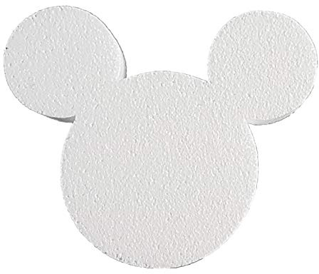DecoPorex - Silhouette Mickey Mouse en polystyrène de 17 cm de Hauteur Non Peinte.