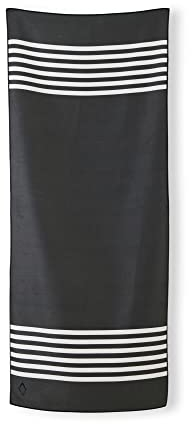 Nomadix Original Towel - Perfect for Beach, Pool, Travel, Camping, Yoga - Made with Recycled Materials - Super Absorbent - Sand Resistant - Poolside Black - 72.5x30
