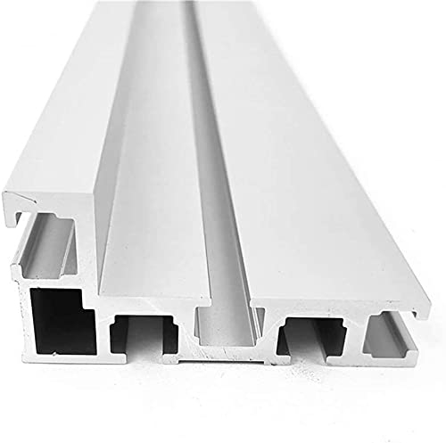 Gehrungsschiene, 75 Typ 800MM T-Schienen,Aluminium-T-Nut, DIY T-Nut Gehrungsschienenlehre, Holzbearbeitungs-Tischkreissäge Mini-T-Schiene für Zaunbefestigung