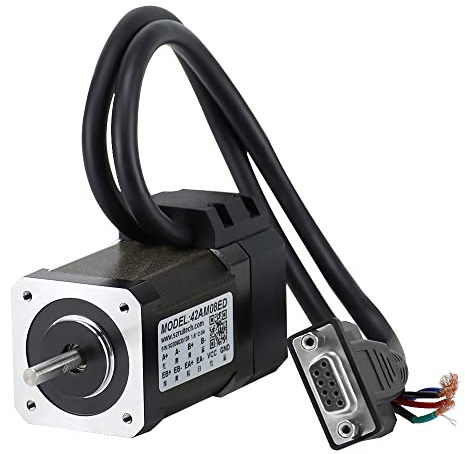 RTELLIGENT Nema 17 Closed Loop Schrittmotor 0.8NM 5mm Wellendurchmesser Bipolar mit Encoder Feedback mit 3 Meter Encoder Verlängerungskabel für 3D Drucker (42AM08ED)