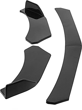 Ejoyous Universeller Frontspoiler, schwarz, universeller Frontstoßfängerlippe, Kinnspoilerlippe, passend für Civic/Accord