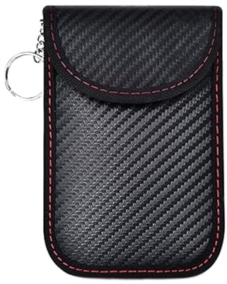 Signal Blocage Faraday Pochette Sac, Anti RFID Clé Voiture, Pochette Etui Anti RFID cle Voiture, Sac de Protection de Signal de Clé de Voiture, Pochettes Blocage Signal RFID, pour Clé Voiture, 1 Pièce