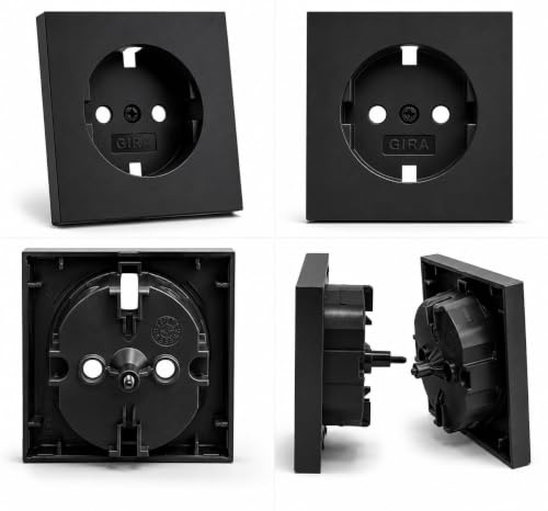 GIRA 4920005 Abdeckung für Steckdose System 55 schwarz