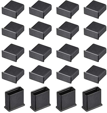TA-VIGOR Lot de 20 capuchons USB anti-poussière pour port USB Noir