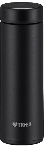 Bouteille isotherme Tiger MMP-W Tiny Easy-to-Carry, ultra légère, petites capacités, facile à laver, sans BPA, conservation froid 24h et chaud 12h, conçue au Japon (pierre noire, 300 mL)