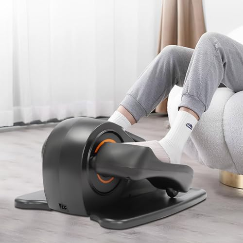 Under Schreibtisch Ellipsentrainer, Elliptical Heimtrainer mit LED-Bildschirm und Fernbedienung, Einstellbaren Geschwindigkeit und Richtung, für das Training zu im Hause, Fitnessstudio, im Büro