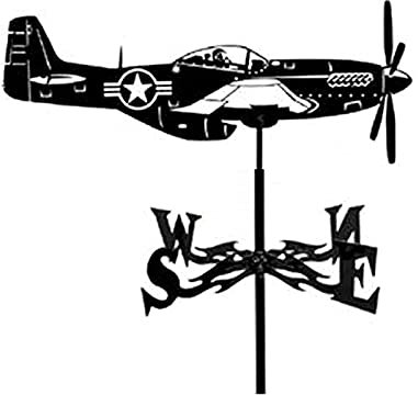 ANCNA-U Girouette d'avion de chasse en acier inoxydable durable pour avion - Indicateur de direction pour support extérieur