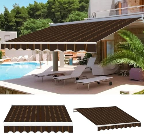 Toldo De Repuesto De Jardín,tela Para Toldos Exterior Por Metros,Tela De Repuesto Para Toldo,lona De Toldos,Tela Impermeable Para Toldo De Lona,para Ventanas, Balcón, Patio ( Size : 22.9x11.5ft(6.9x3.
