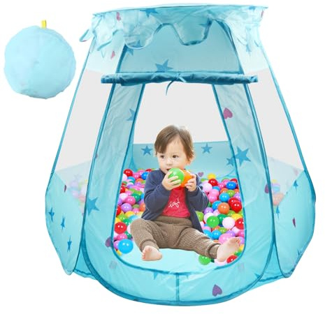 Pop up Ball Pit, Ball Pit for Toddlers Folding Portable Pop Up Ball Pool Play Tent, Pop Up Playhouse Play Tent Indoor or Outdoor Portable Play, kids' ball pits & accessories