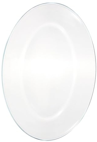 Amosfun Große Ovale Fischservierplatte aus Gehärtetem Glas für Mikrowelle | Transparentes Serviertablett, für Ofen und Dampfgarer, Spülmaschinengeeignet, Schlichtes Design