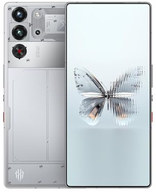 REDMAGIC 10 Pro 144Hz Smartphone Gaming, 5G Android Téléphone Portable, 16GB RAM+512GB ROM, Snapdragon 8 Elite, 6.85 1.5K AMOLED Écran, FHD+, 50MP Caméra, 80W Chargeur, Dual-Sim, NFC Argent