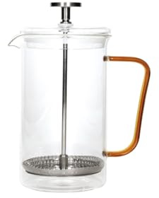 Brandani 51240 TISANIERA BRIDGE AMBRA VETRO 350 ML, 10.5x7x16h cm