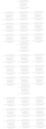 UKCOCO 30pezzi Vasi Trasparenti Per Piante Controllo Per e Orticoltura Per Uffici e