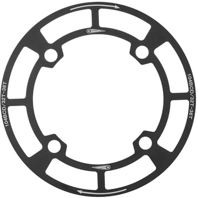 Uqezagpa Kettenblattschutz aus Aluminiumlegierung, Kurbelgarniturschutz, Kettenradabdeckungen, Mountainbike