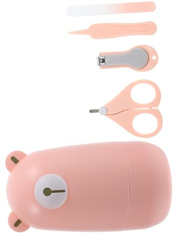 HEALSOPTHY Cortaúñas Para Seguro y Portátil Kit De Manicura Tijeras Para Pequeños Para Cuidado De Uñas De Bebés Casa